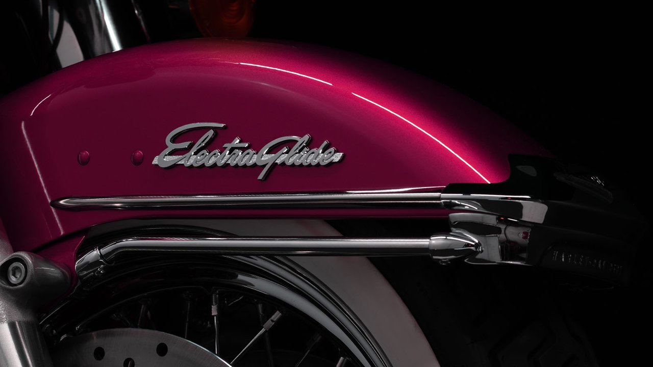 Detalles vintage en la Electra Glide Highway King