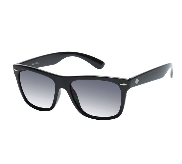 Casual Rectangular Sunglasses - Black Smoked 1