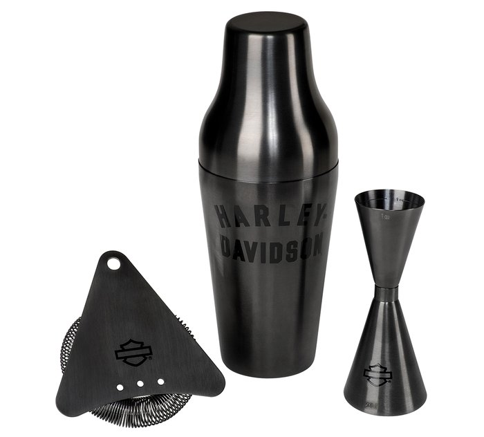 Matte Black Cocktail Shaker Set 1