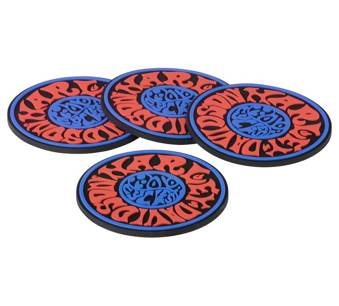 1970's Psychedelic Coaster Set of 4 1