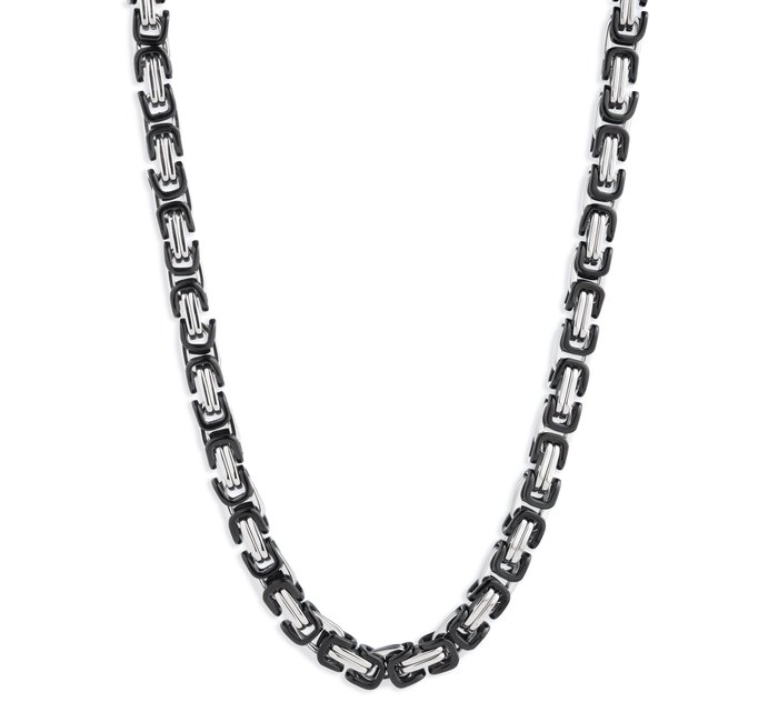 Men's Twotone Interlocked Link 22" Chain Necklace 1