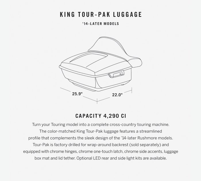 King Tour-Pak Luggage - Vivid Black 1