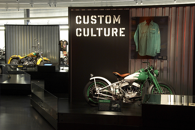 Esposizione dedicata alla cultura custom all’H-D Museum