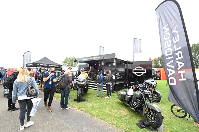 H-D booth at MotoGP event