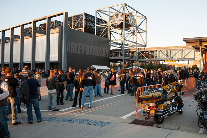 People outside the H-D Museum