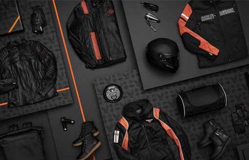 assorted motorcycle apparel & accessories