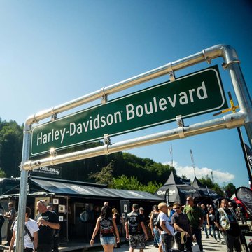 cartello dell’Harley-Davidson Boulevard