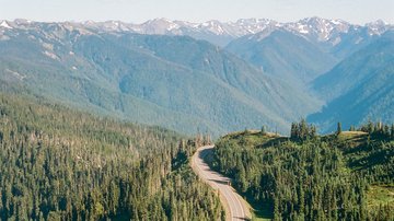 Highway 101 in the Olympic Peninsula