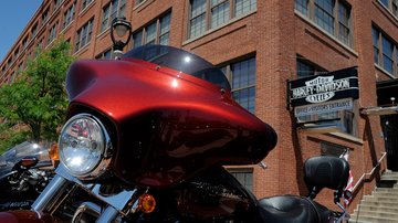 entrada de la sede corporativa de Harley-Davidson