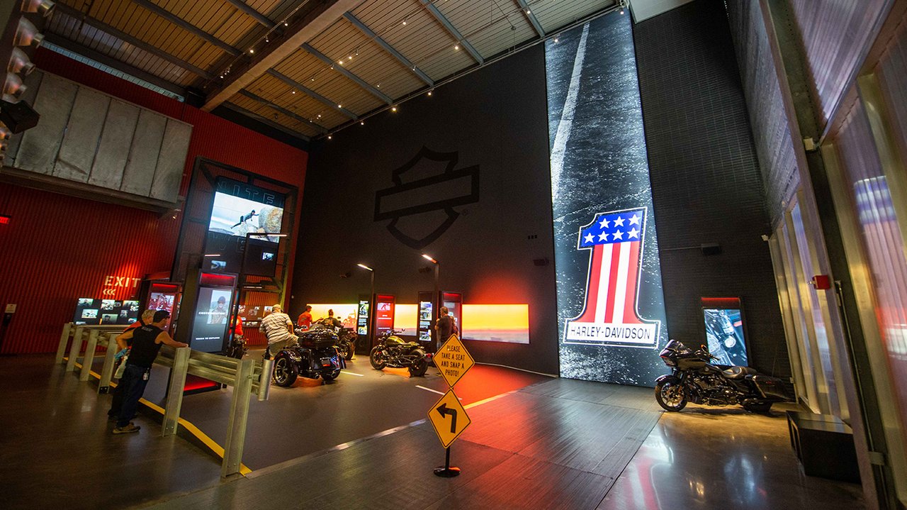 Vista de la representación de Harley de la Experience Gallery 