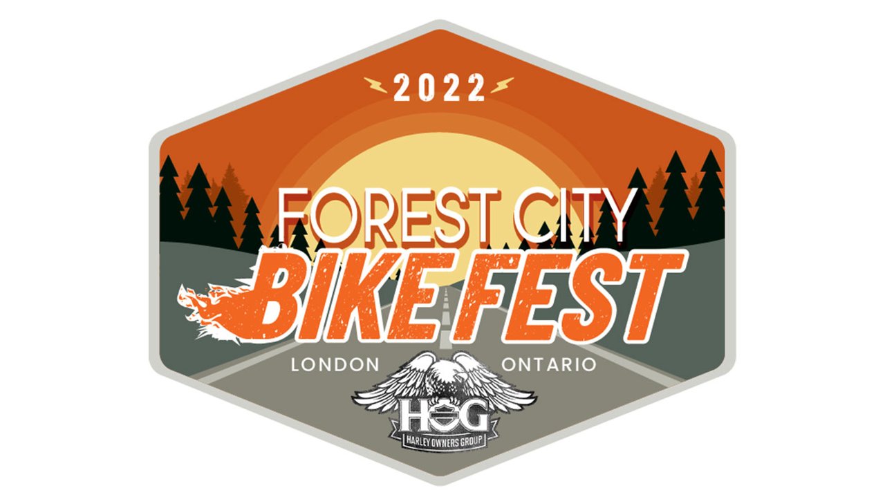 Логотип мотофестиваля «Лесной город»