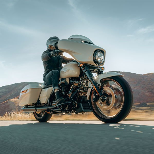 motorfiets rijdend in noordoosten van de VS