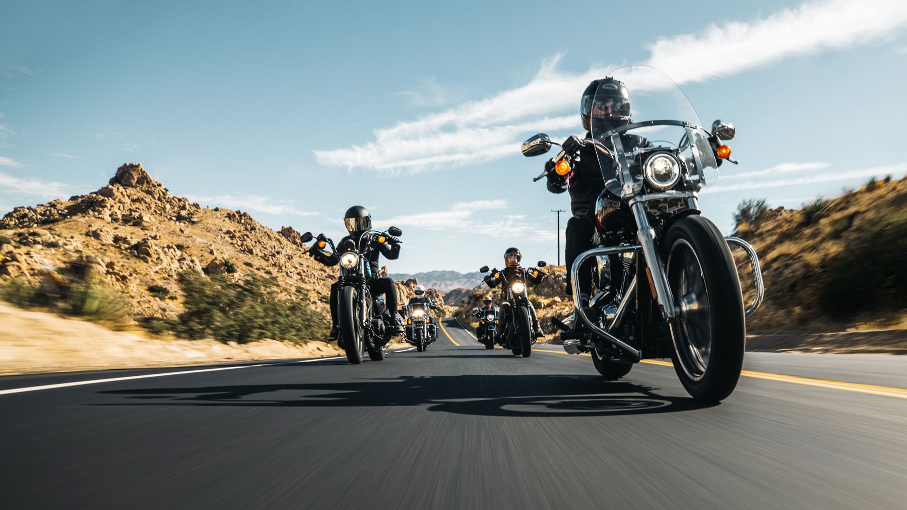 motocicletas en viaje