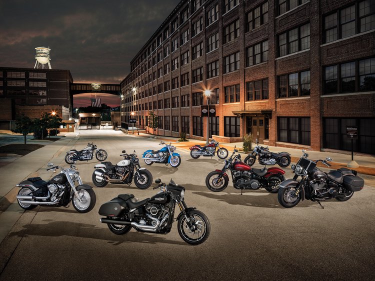 Linha de motocicletas 2019  Harley  Davidson  Brasil 