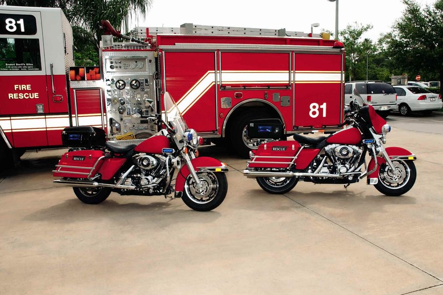 Fire Rescue Motorcycle Harley  Davidson  USA
