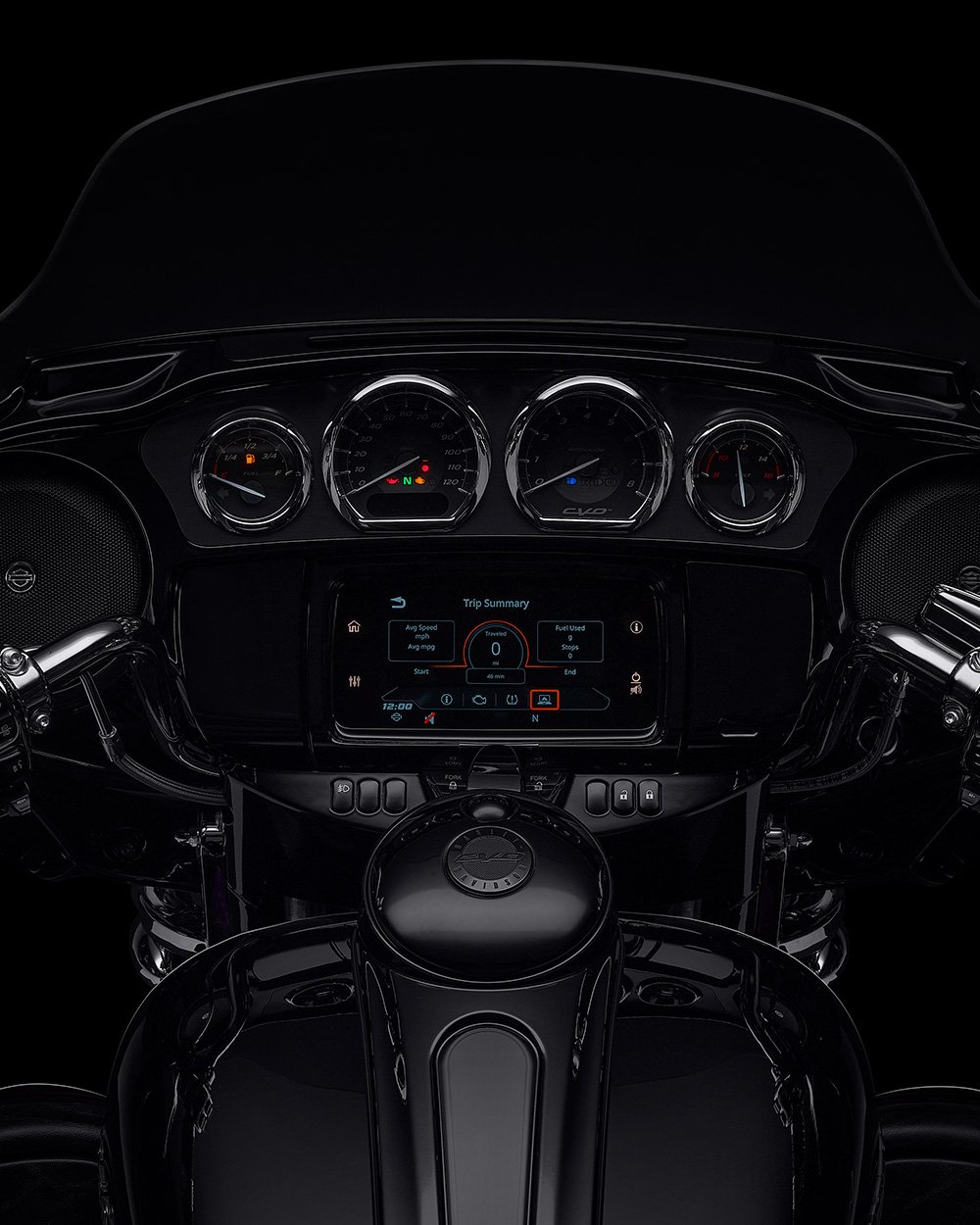 Boom Box GTS Infortainment System on a CVO Limited motorcycle