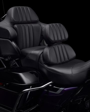 Seats on a CVO Limited motorcycle