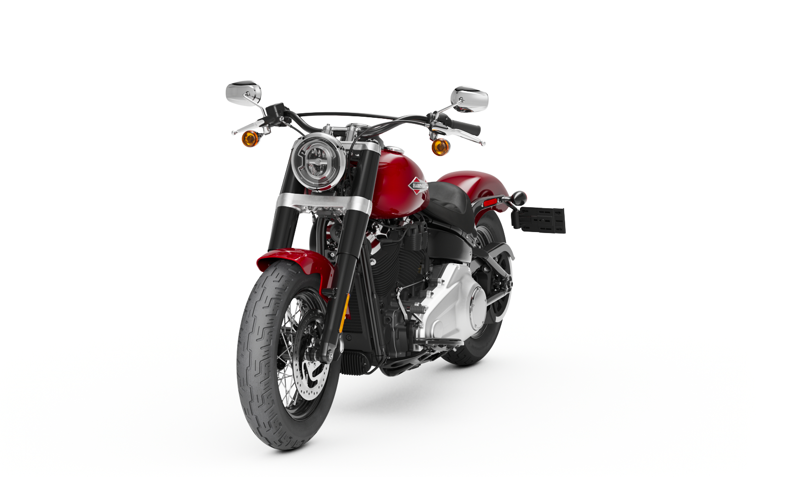 Motorrad Hebebühne L für Harley Davidson Softail Slim rot-sw Scherenheber