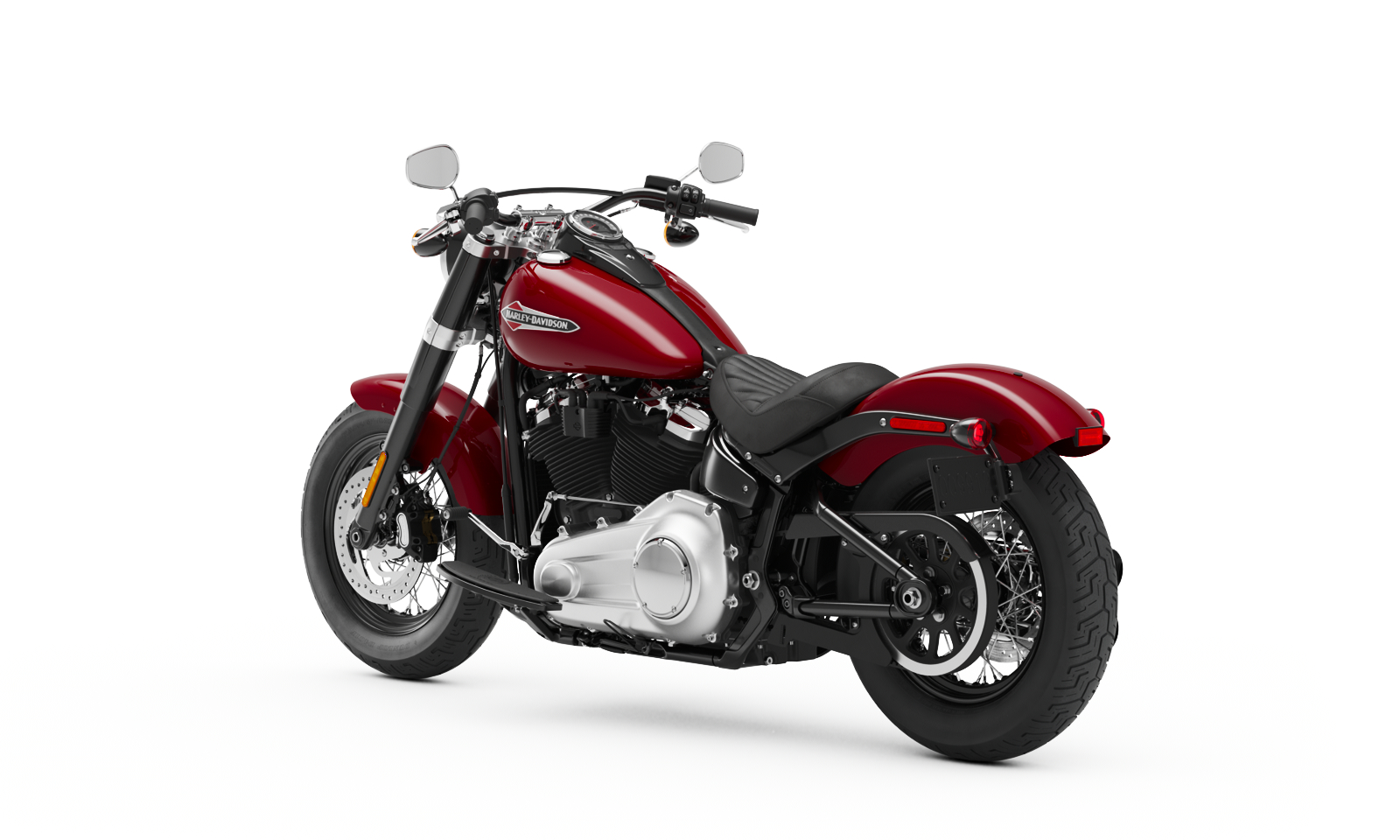 Motorrad Hebebühne L für Harley Davidson Softail Slim rot-sw Scherenheber