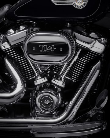 Milwaukee-Eight 114 Engine on a 2022 Fat Boy Motorcycle