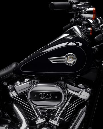 Chrome finish on a 2022 Fat Boy Motorcycle