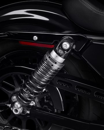 Rear shock on a 2022 Forty-Eight motorcycle