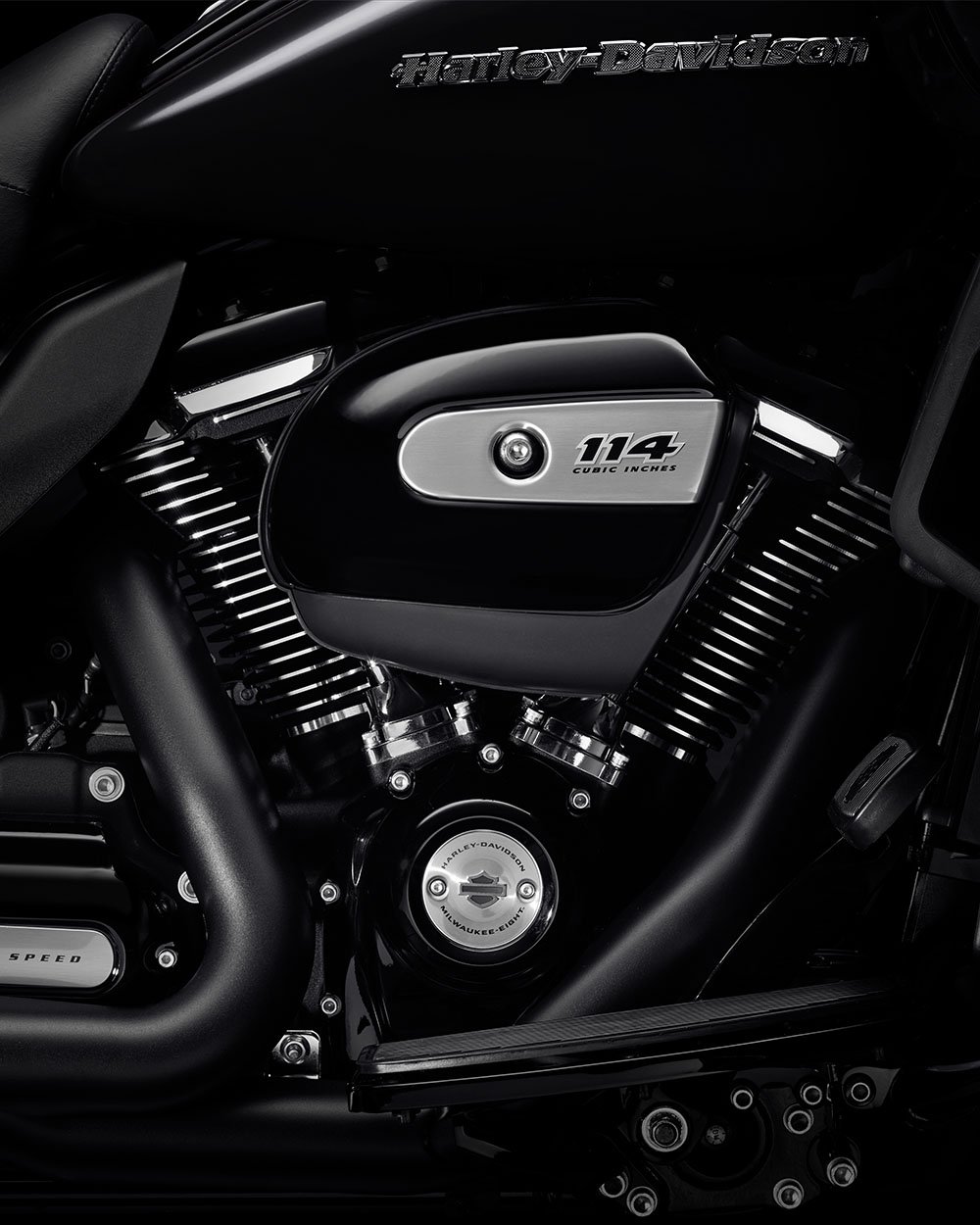 Moteur Milwaukee-Eight V-Twin sur une motocyclette Road Glide Limited 2022