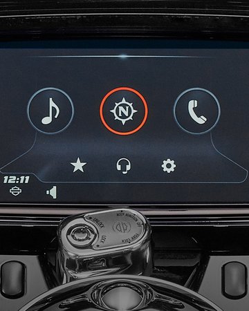 Boom Box GTS Infotainment System on a 2022 Road Glide