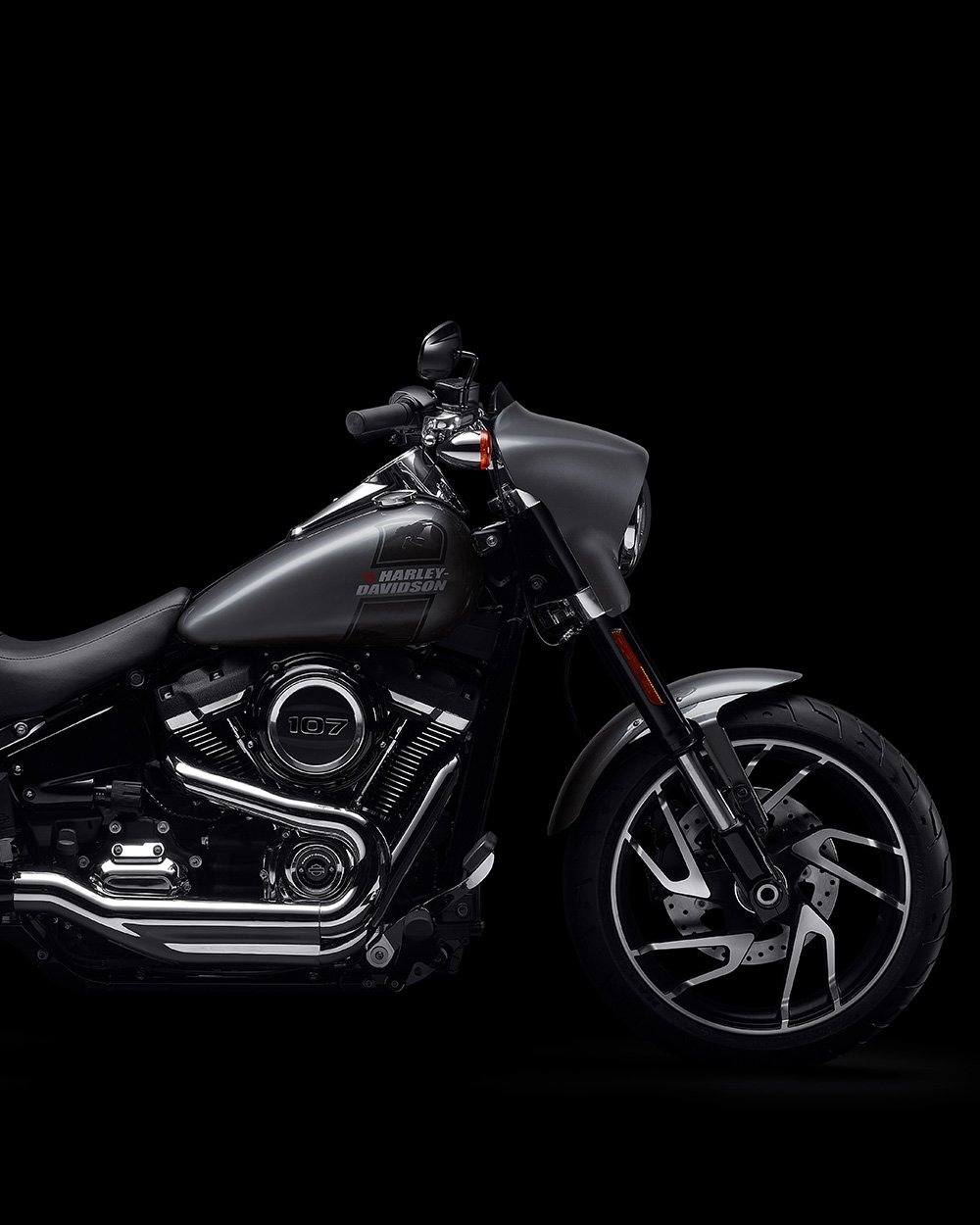 2022 Sport Glide motorcycle parked on the street