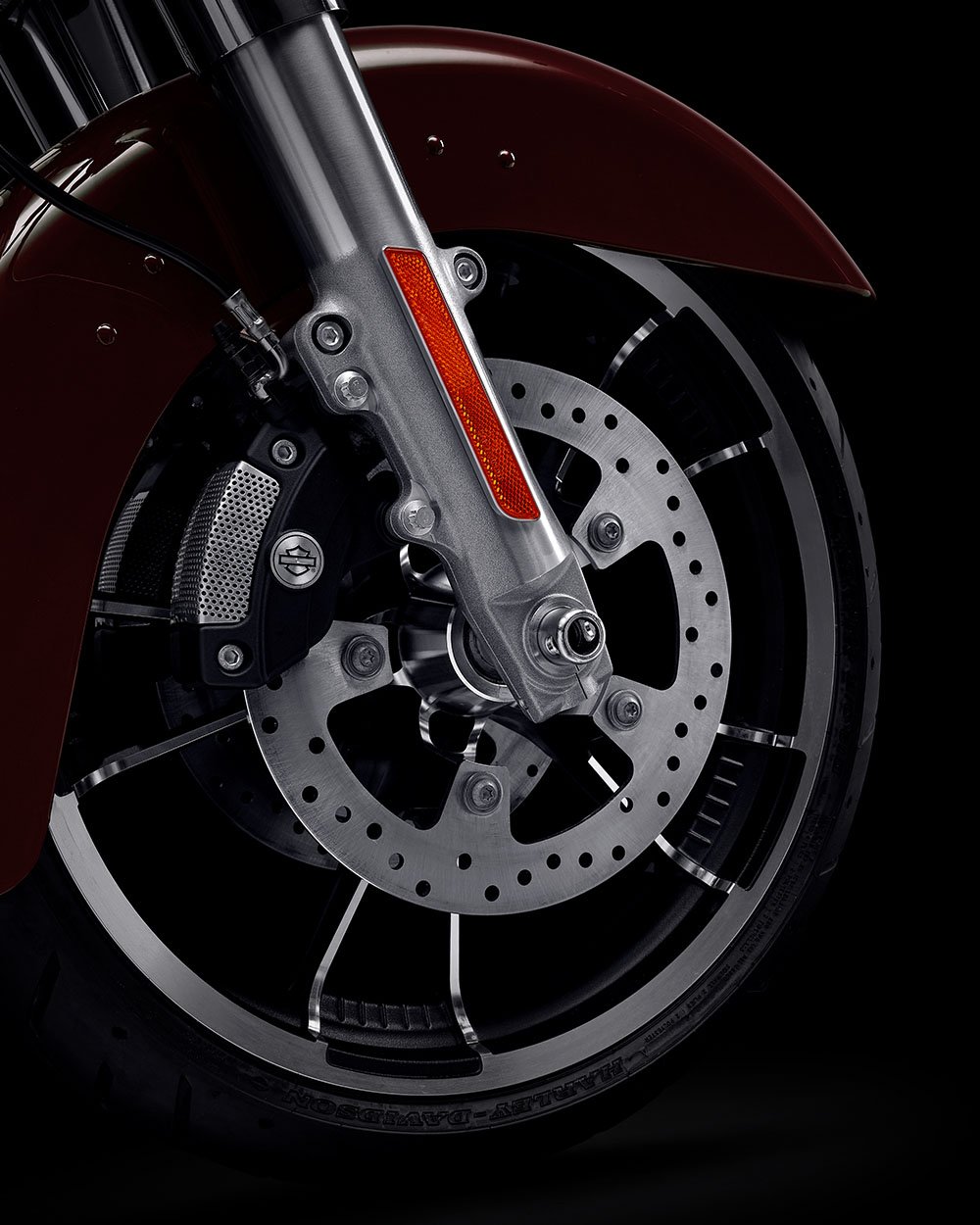 Reflex Linked Brembo Brakes with Optional ABS on a 2022 Street Glide
