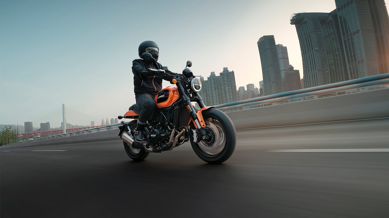H-D X 500摩托车特写镜头