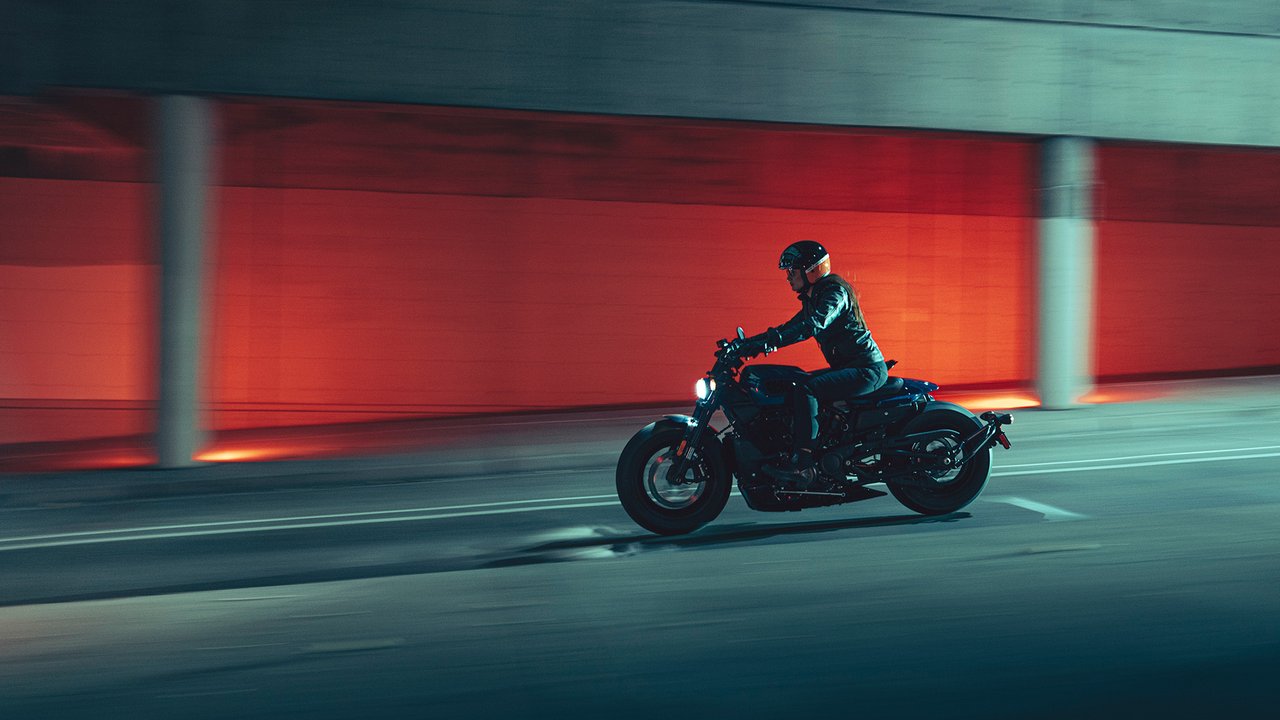 Portrætbillede af Sportster S motorcykel