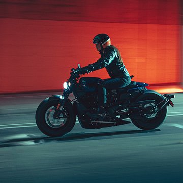 Portrætbillede af Sportster S motorcykel