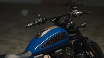 Sportster S motorcycle tank close-up