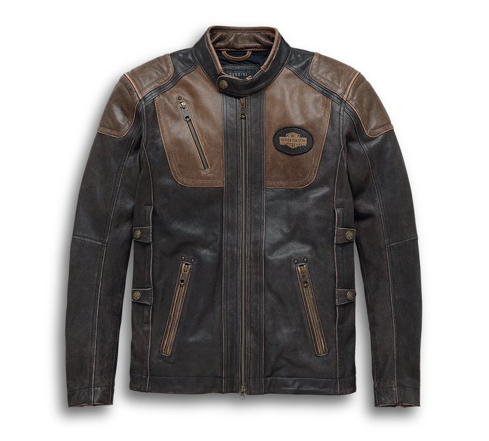 Men's H-D™ Triple Vent System™ Trostel Leather Jacket 1