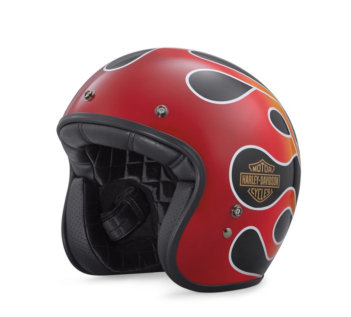 guisante almohada Pedagogía Retro Flame B01 3/4 Helmet | Harley-Davidson ES
