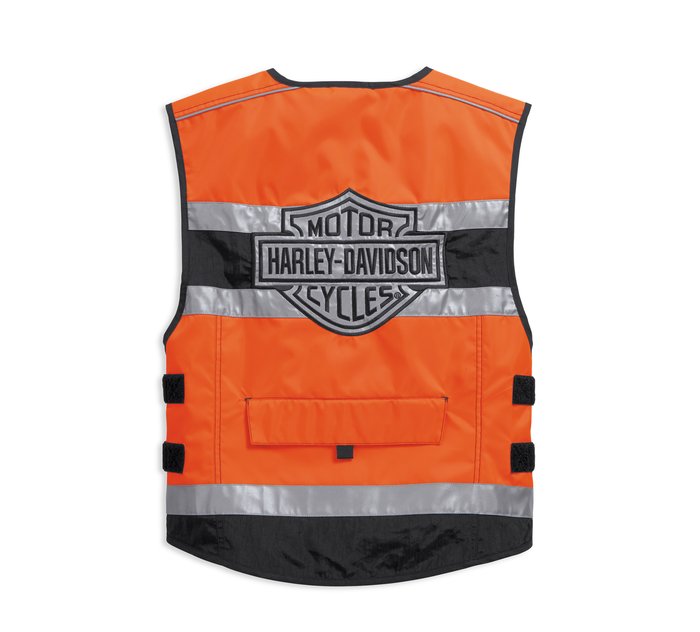 Gilet de sécurité moto orange CE Harley-Davidson - Motorcycles Legend shop