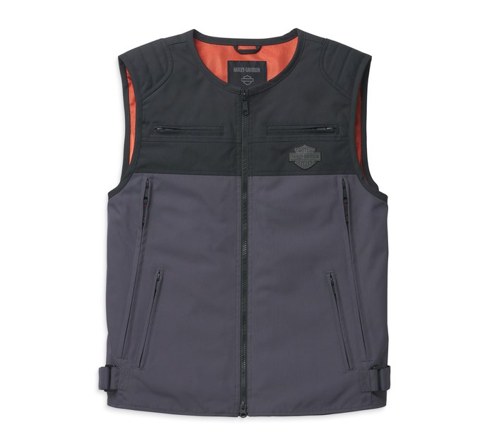 Men's Bagger Textile Riding Vest with Backpack 1
