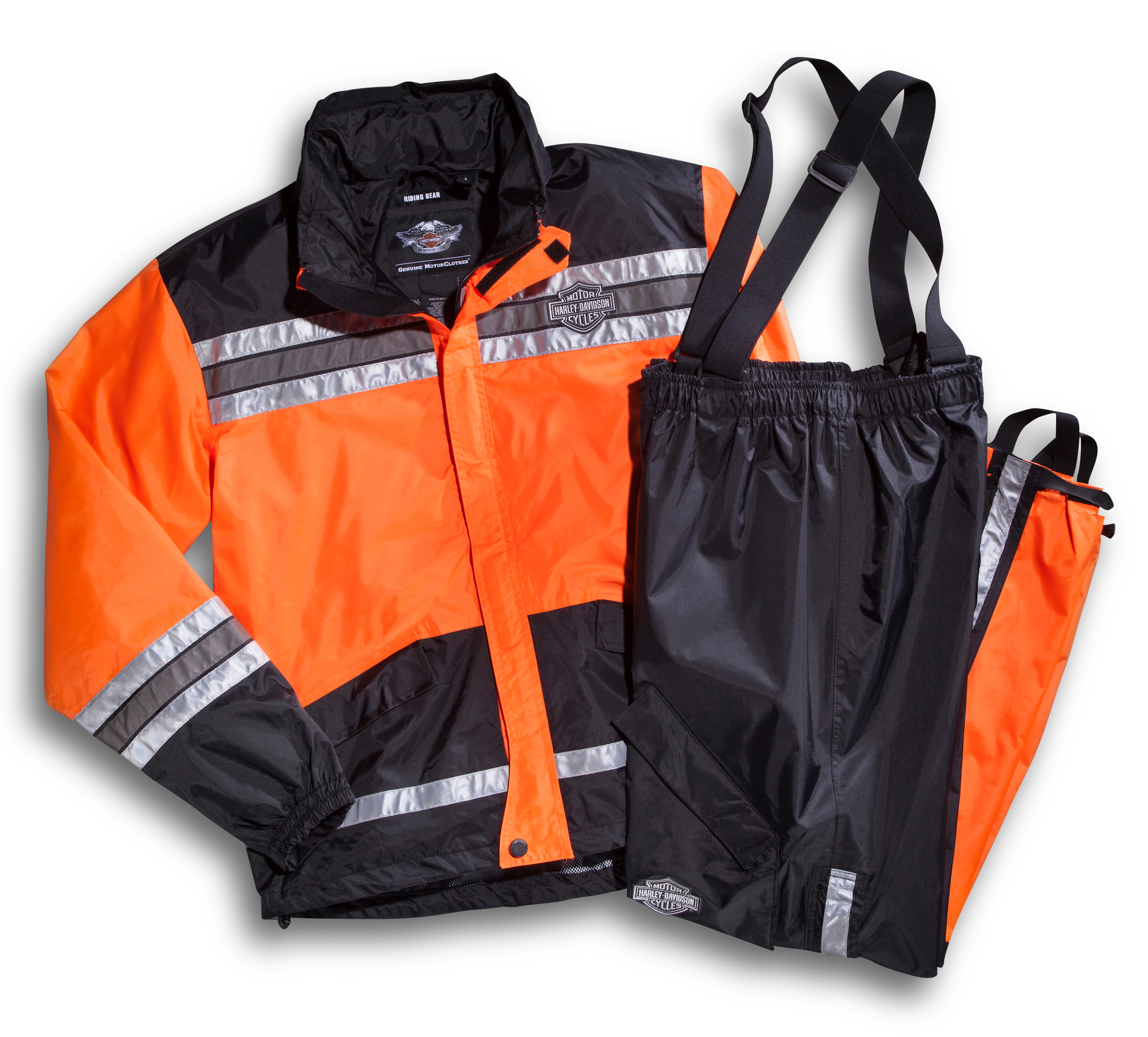 Black Orange colors option Orange, L MEN'S MOTORCYCLE RIDING RAIN SUIT HIGH VISIBILITY Grey 