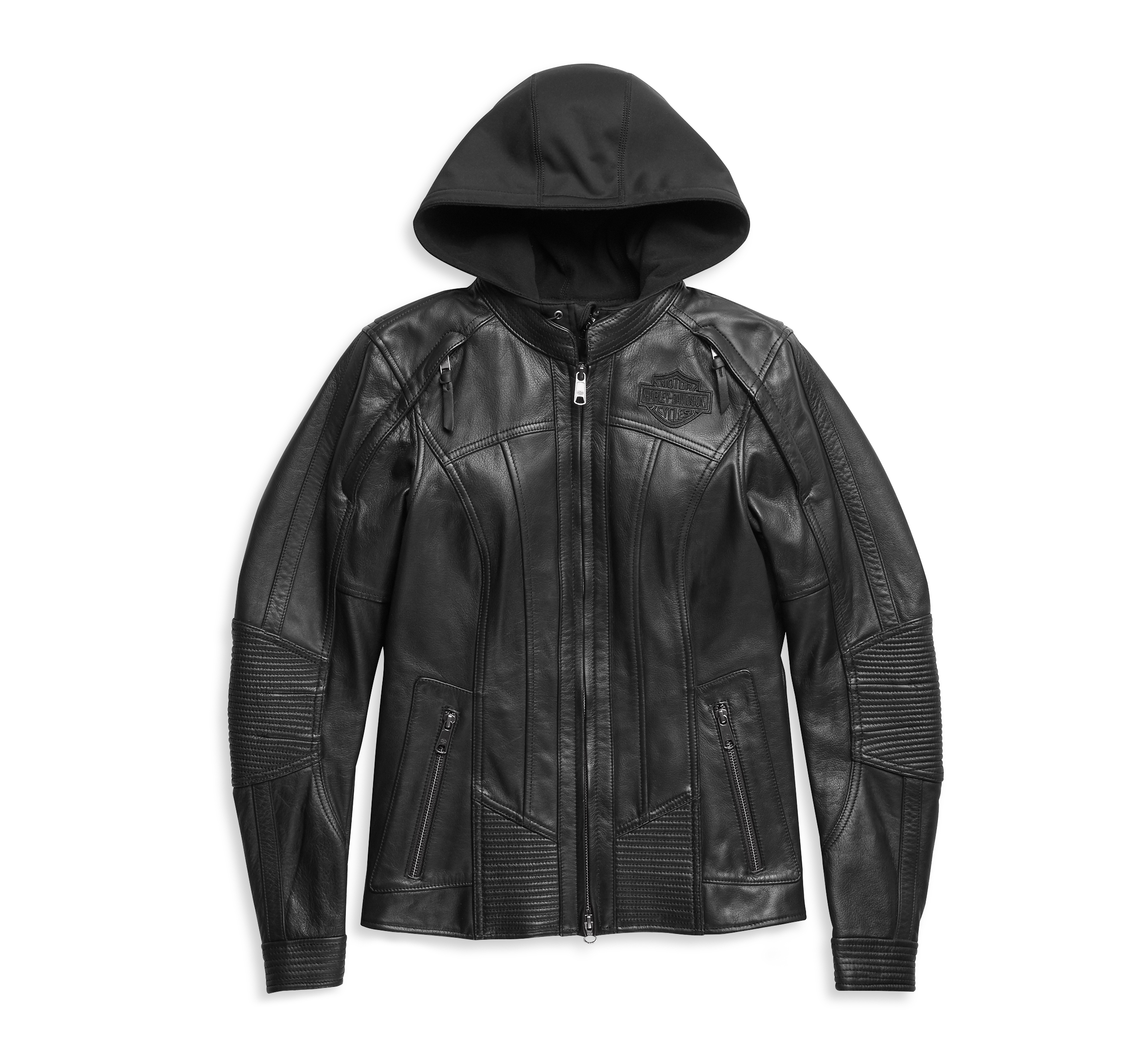 Appliquéd Vegan Leather Jacket