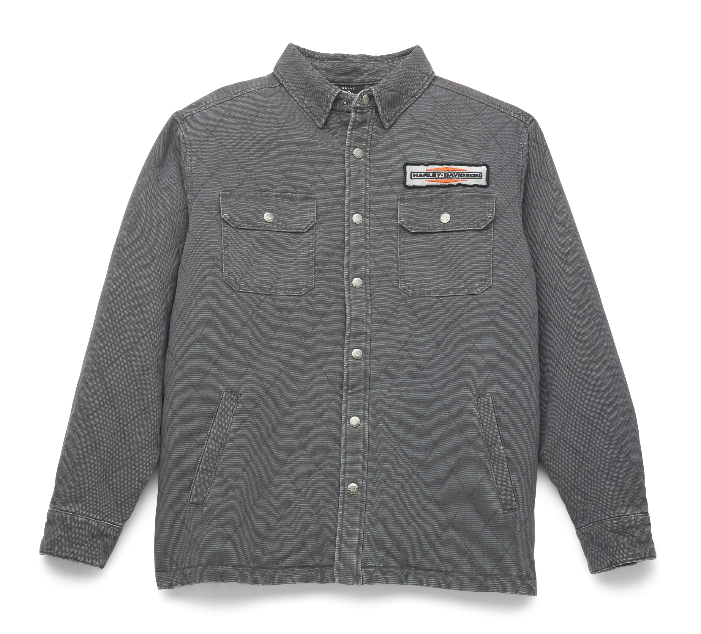 Men's Stacked Logo Quilted Shirt Jacket | Harley-Davidson USA