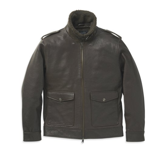 Men\'s Auer Sherpa Collar Leather Jacket | Harley-Davidson USA