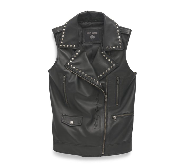 Women's Parker Leather Vest 1