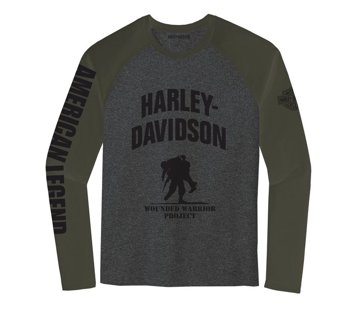 Men's Harley-Davidson Wounded Warrior Project Raglan Sleeve Tee 1