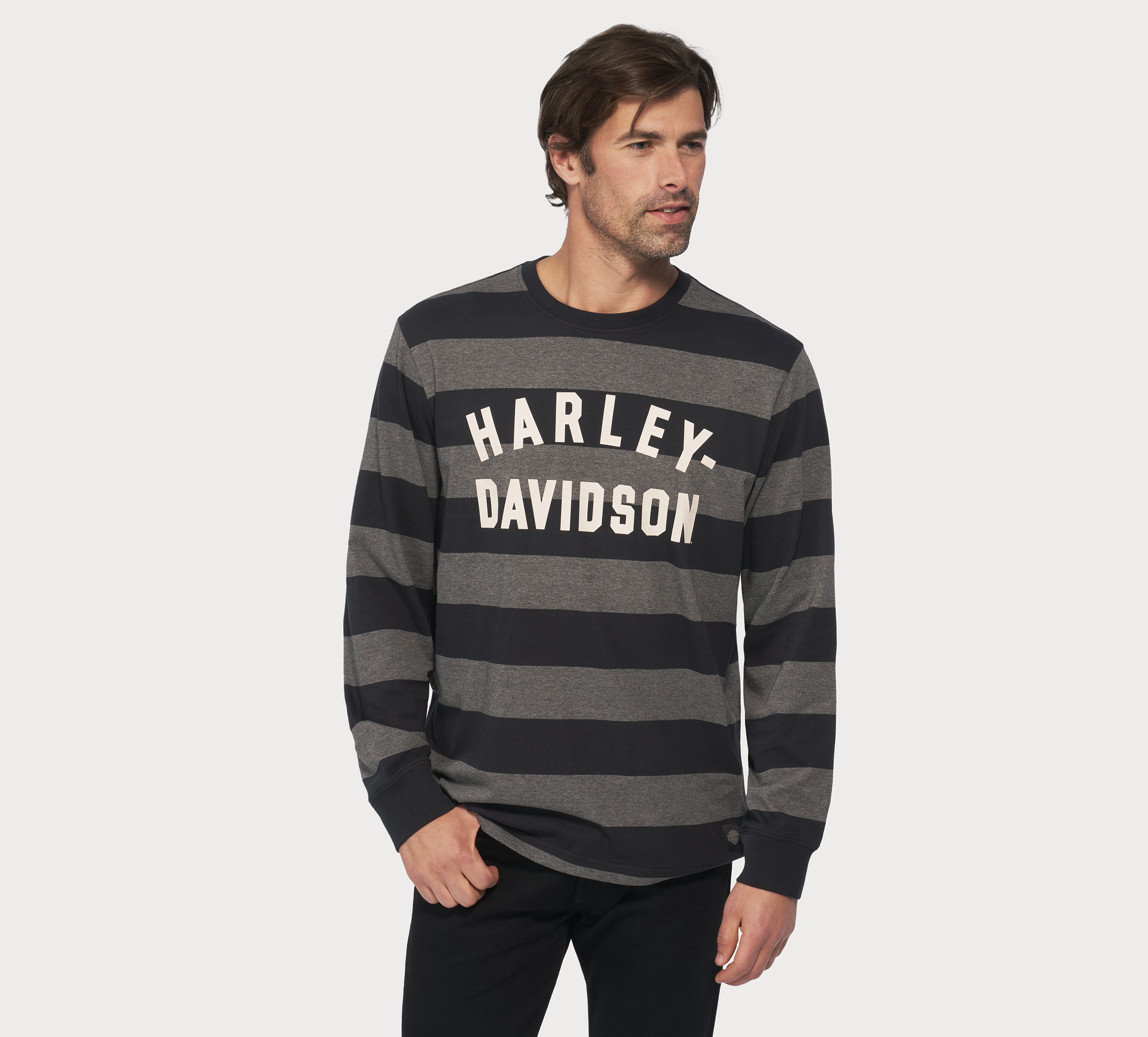 Men's Staple Striped Tee - Black Beauty Stripe | Harley-Davidson USA