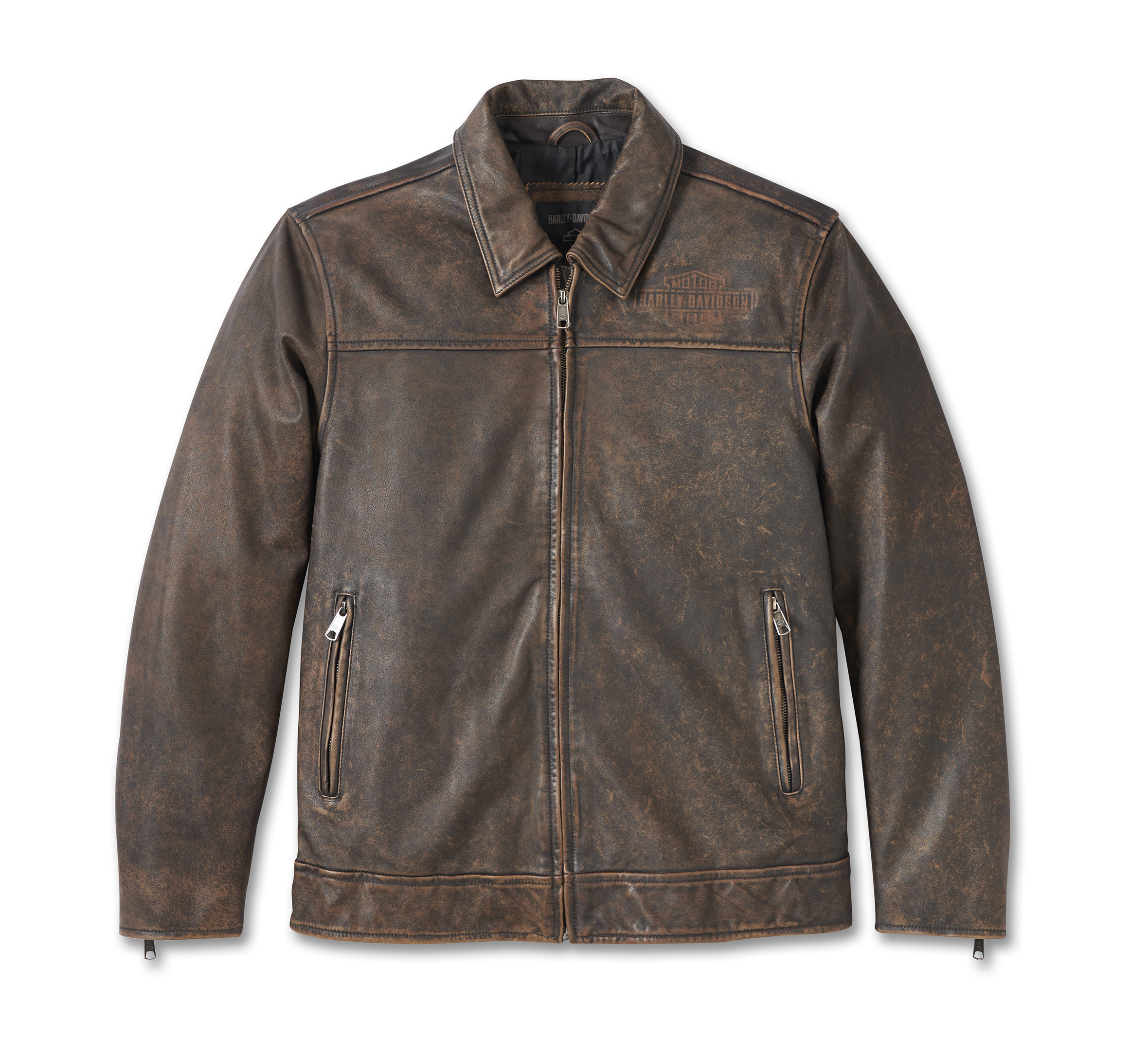 Men's Gas & Oil Leather Jacket - Brown Leather | Harley-Davidson