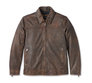 Men's Gas & Oil Leather Jacket - Brown