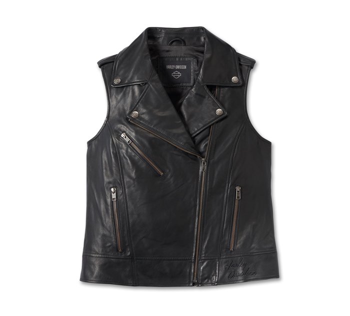 Women's Eclipse Leather Vest 1