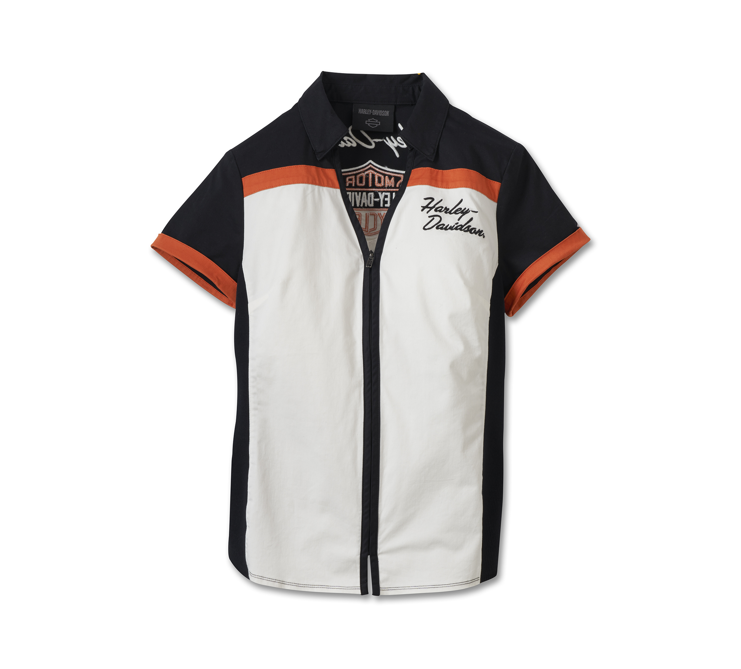 Women's Elemental Bar & Shield Zip Front Shirt | Harley-Davidson USA