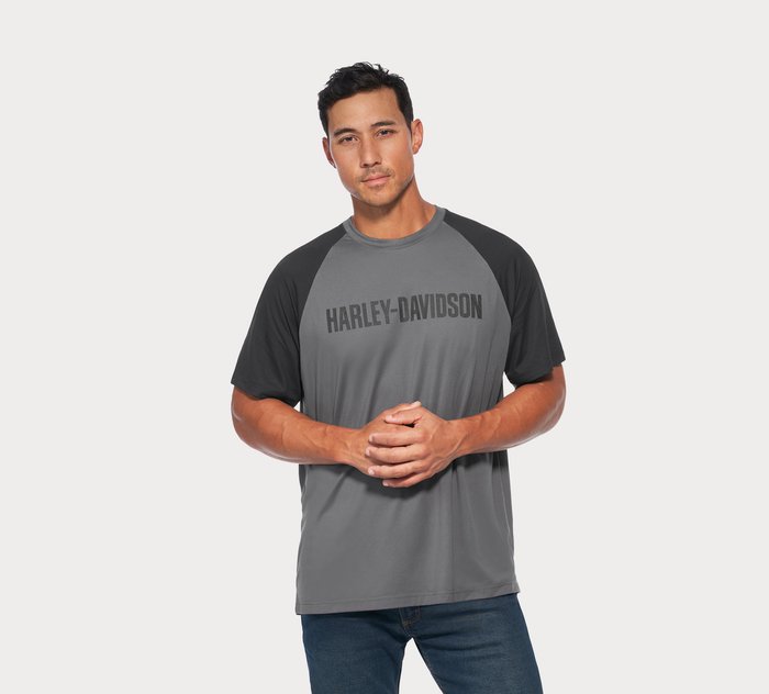 Harley Davidson Mens Relaxed Fit Tee Shirt in Black